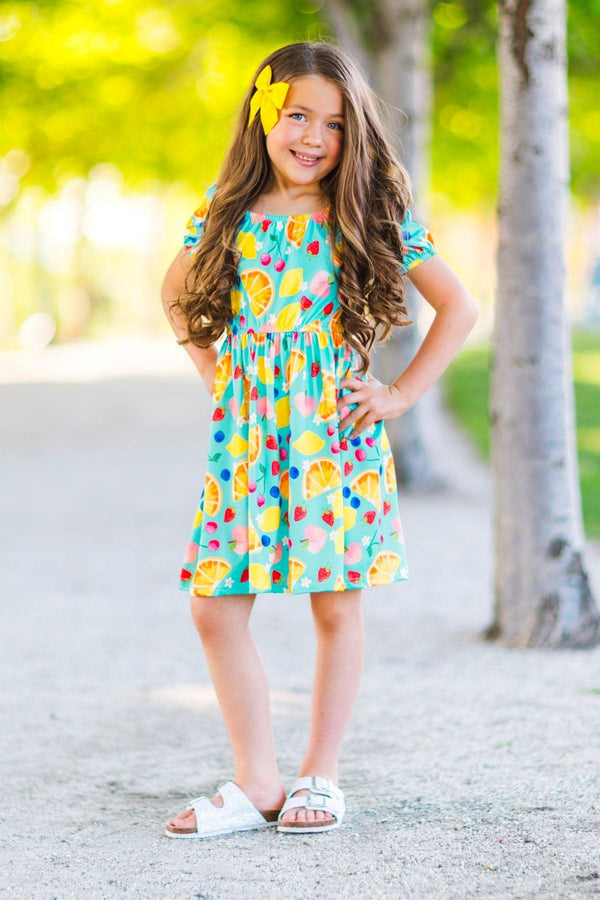 Mom & Me - Summer Fruit Dress | Sparkle in Pink