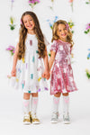 White Sequin Peep Dress | Sparkle in Pink