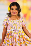 Pink Pencil & Star Dress | Sparkle in Pink