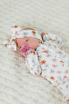 Bamboo Golden Petals Onesie | Sparkle in Pink