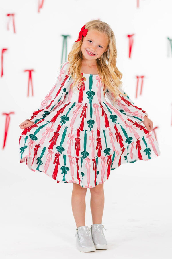 Mom & Me - Christmas Bows Dress