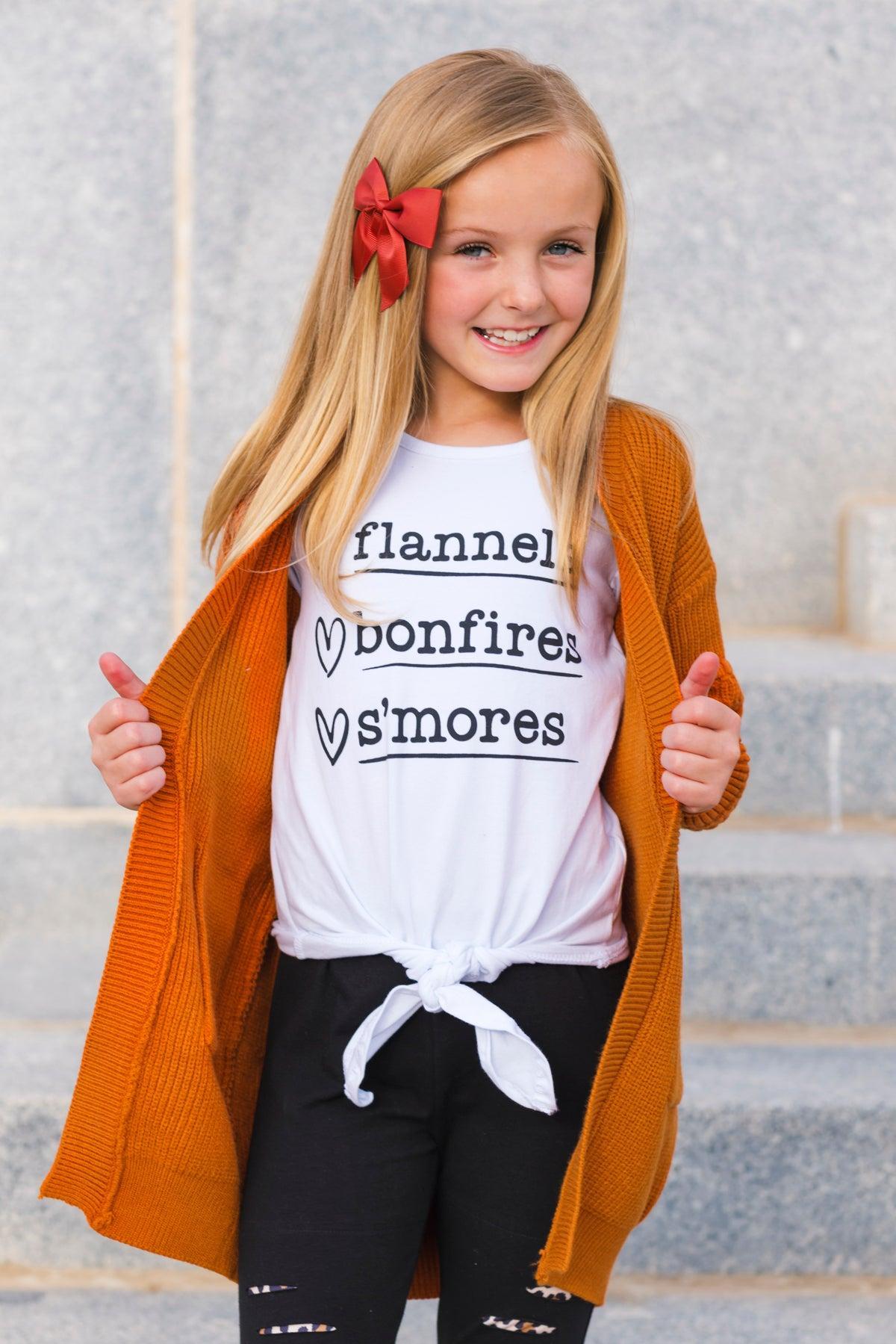 "Flannels, Bonfires, S'mores" Legging Set