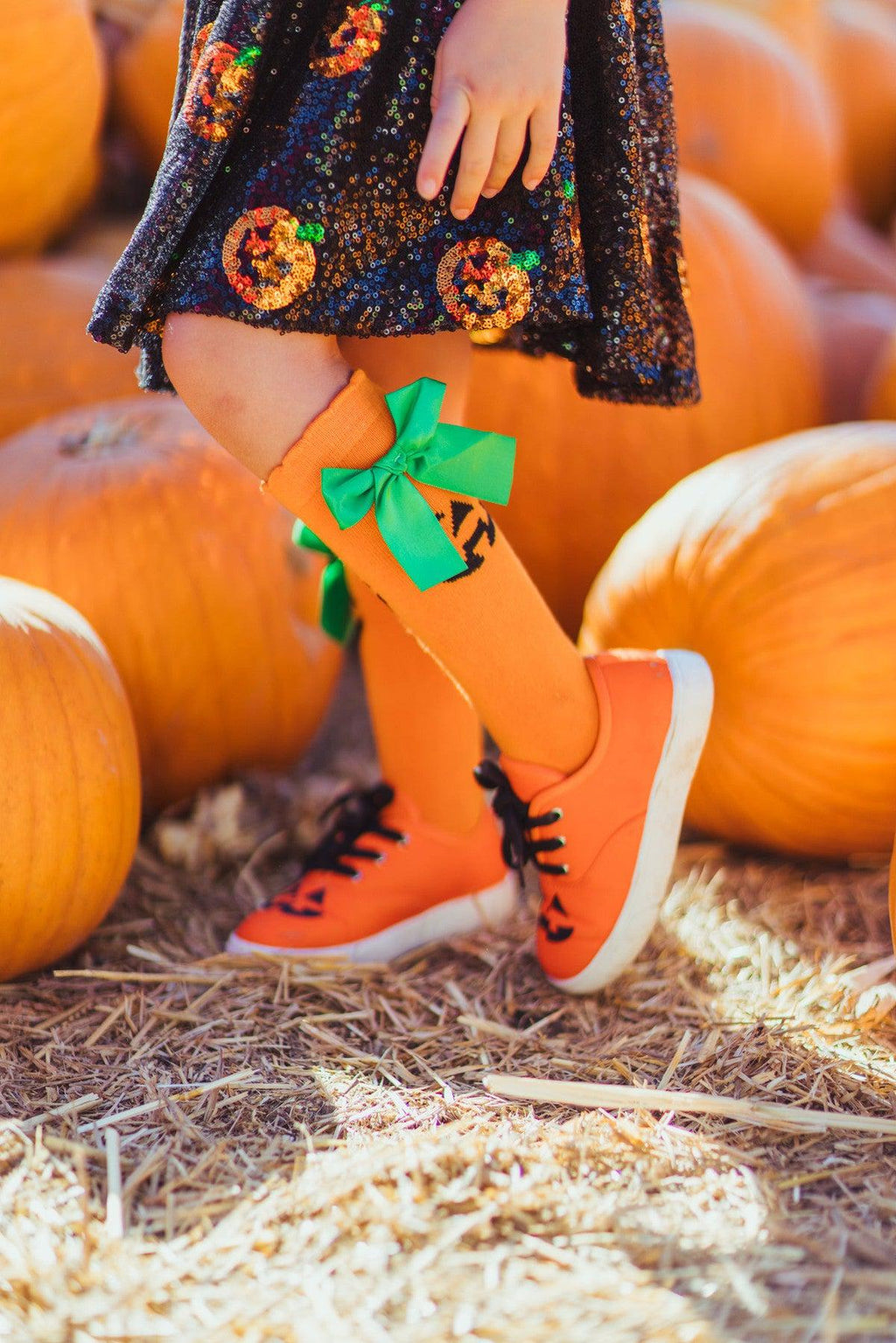 Halloween Bow Socks | Sparkle in Pink