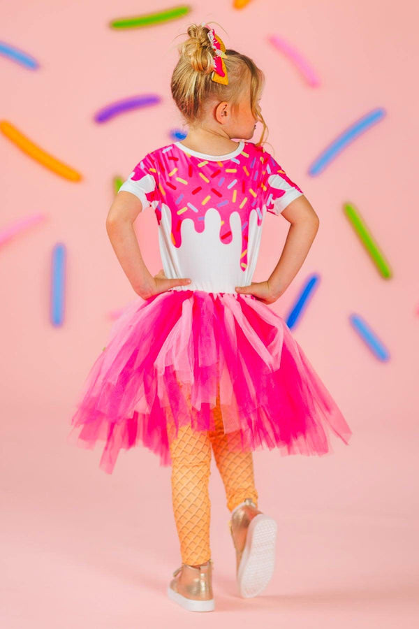 Pink Sprinkle Ice Cream Cone Costume Set | Sparkle in Pink