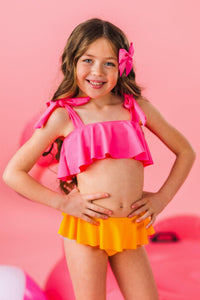 Mom & Me - Sunkissed Sorbet Ruffle Bikini