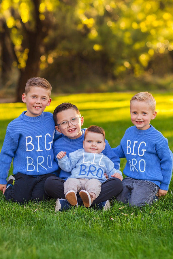 "Big Sis, Lil Sis, Big Bro, Lil Bro" Knit Sweater