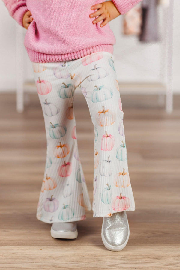 Pink Pearl Sweater Pumpkin Bell Bottom Set | Sparkle in Pink