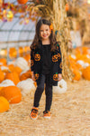 Mom & Me - Cozy Jack-O'-Lantern Cardigan