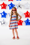 Sequin American Flag Dress - Sparkle in Pink