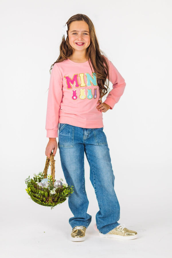 Mom & Me - "Mama & Mini" Pink Peep Top | Sparkle in Pink