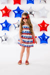 Sequin American Flag Dress - Sparkle in Pink