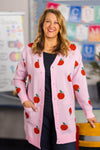 Mom & Me - Pink Apple Cardigan