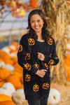 Mom & Me - Cozy Jack-O'-Lantern Cardigan