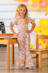 Pink Pencil Bow Flare Jumpsuit | Sparkle in Pink