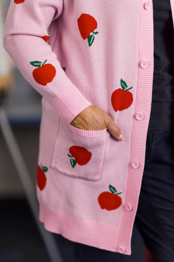 Mom & Me - Pink Apple Cardigan