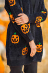 Mom & Me - Cozy Jack-O'-Lantern Cardigan