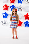 Sequin American Flag Dress - Sparkle in Pink