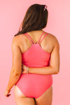 Mom & Me - "Let's Go Girls" One Piece Swimsuit | Sparkle in Pink