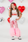 "Sweet Heart" Pink Sequin Bell Bottom Set | Sparkle in Pink