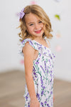 White Lavender Jumpsuit | Sparkle in Pink