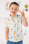 Pastel Checkered Carrot Button Down | Sparkle in Pink