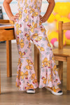Pink Pencil Bow Flare Jumpsuit | Sparkle in Pink