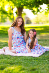 Mom & Me - Gingham Cherry Heart Dress | Sparkle in Pink