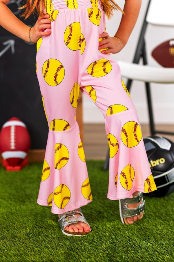 Pink Softball Jumpsuit | Sparkle in Pink