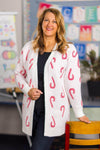 Mom & Me - Cozy Candy Cane Cardigan