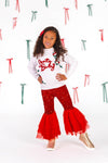 "Santa Baby" Sweater Sequin Bell Bottom Set