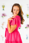 Mom & Me - Swiss Dot Dress | Sparkle in Pink