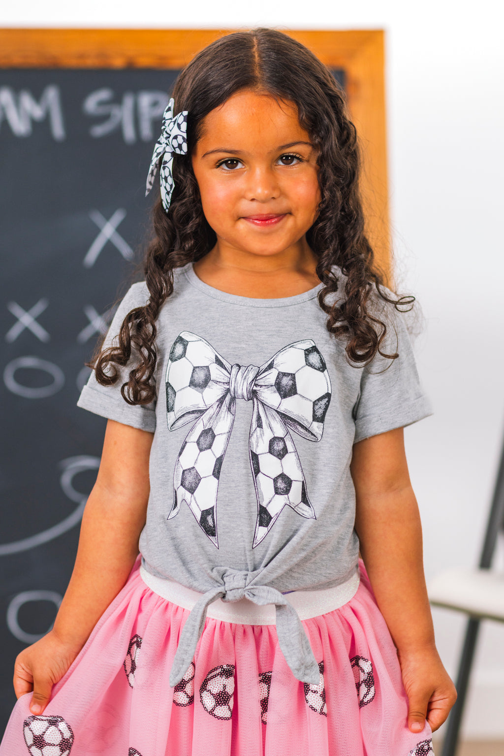 Pink Sequin Soccer Tutu Skirt Set | Sparkle in Pink