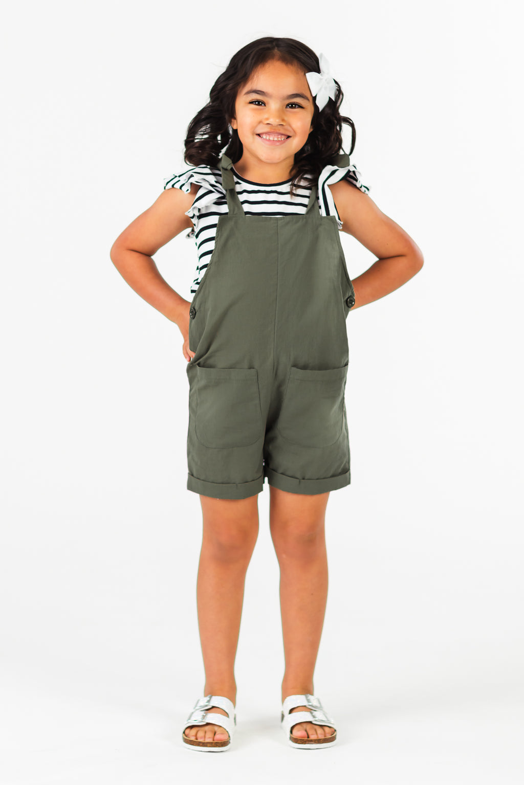 Stripe Romper Set | Sparkle in Pink