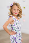 White Lavender Jumpsuit | Sparkle in Pink