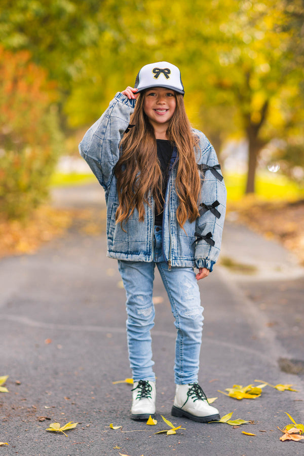 Mom & Me - Bow Denim Jacket