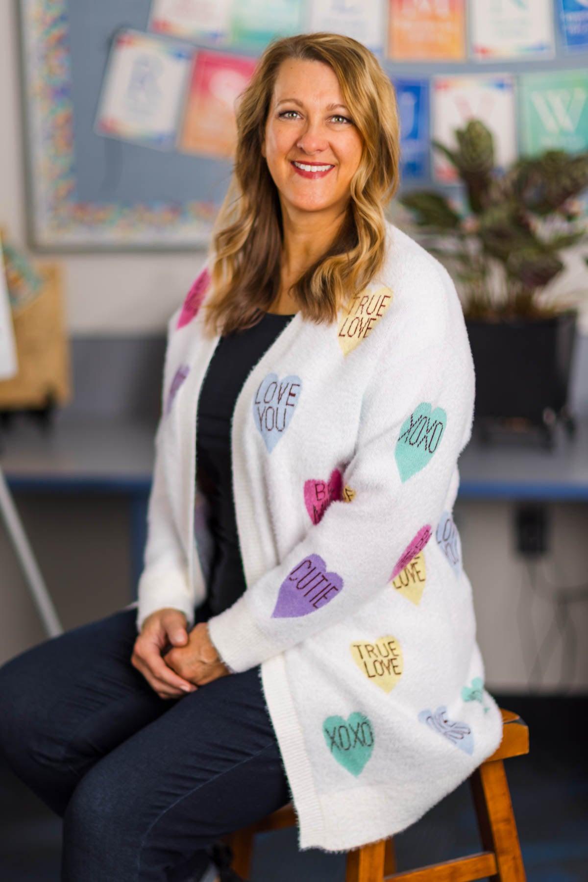 Mom & Me - Candy Hearts Cardigan | Sparkle in Pink