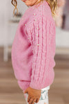 Pink Pearl Sweater Pumpkin Bell Bottom Set | Sparkle in Pink