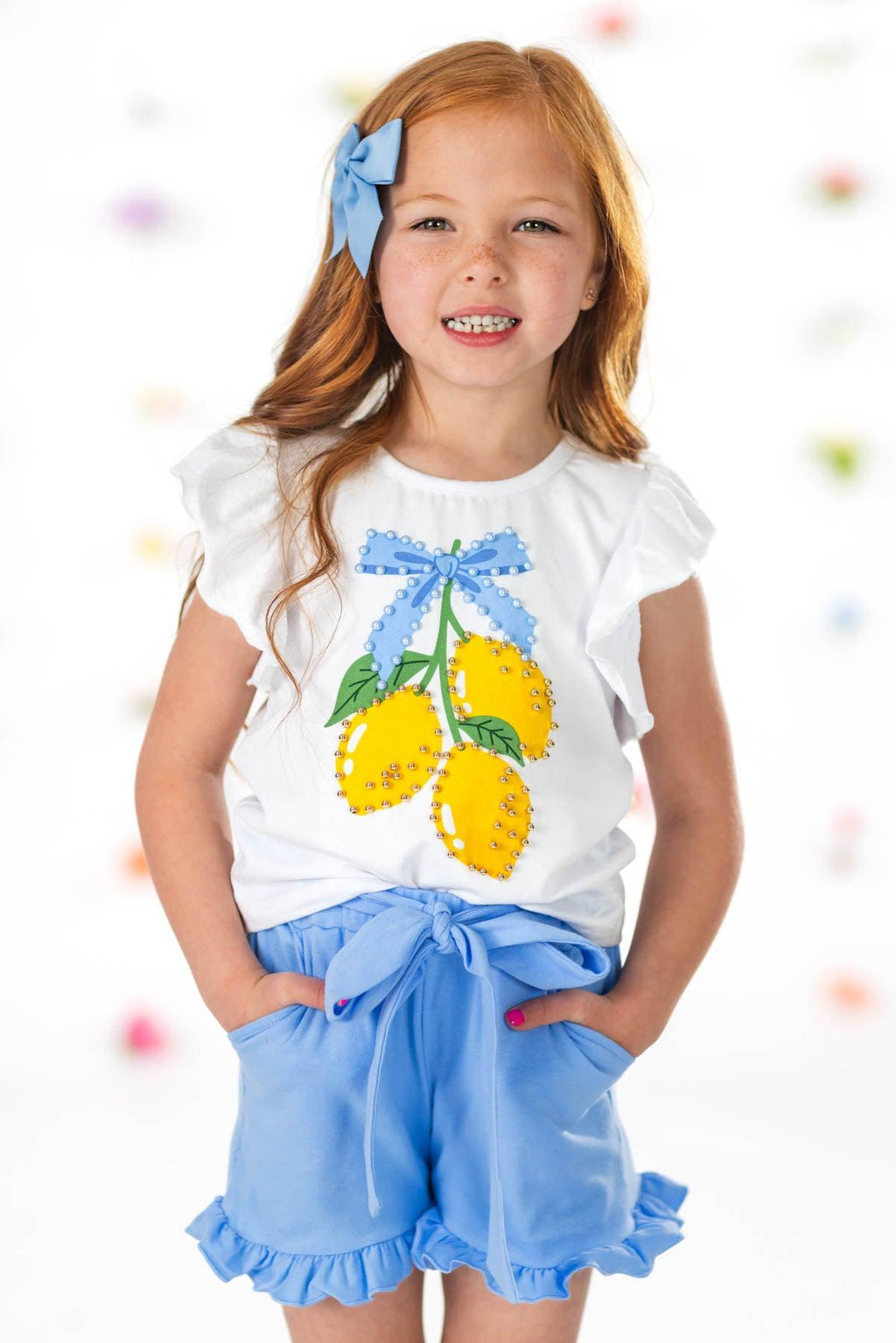 Blue Lemon Short Set | Sparkle in Pink