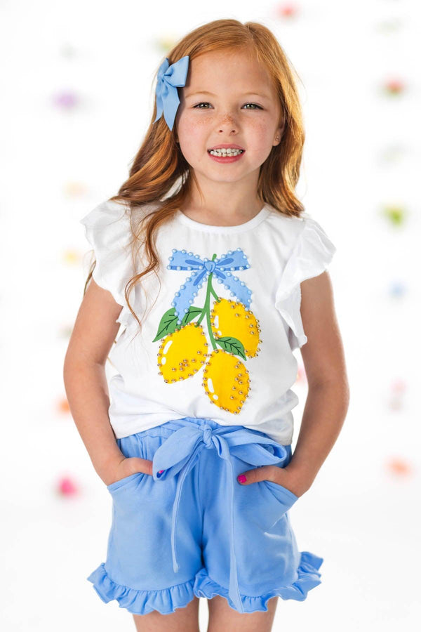 Blue Lemon Short Set | Sparkle in Pink