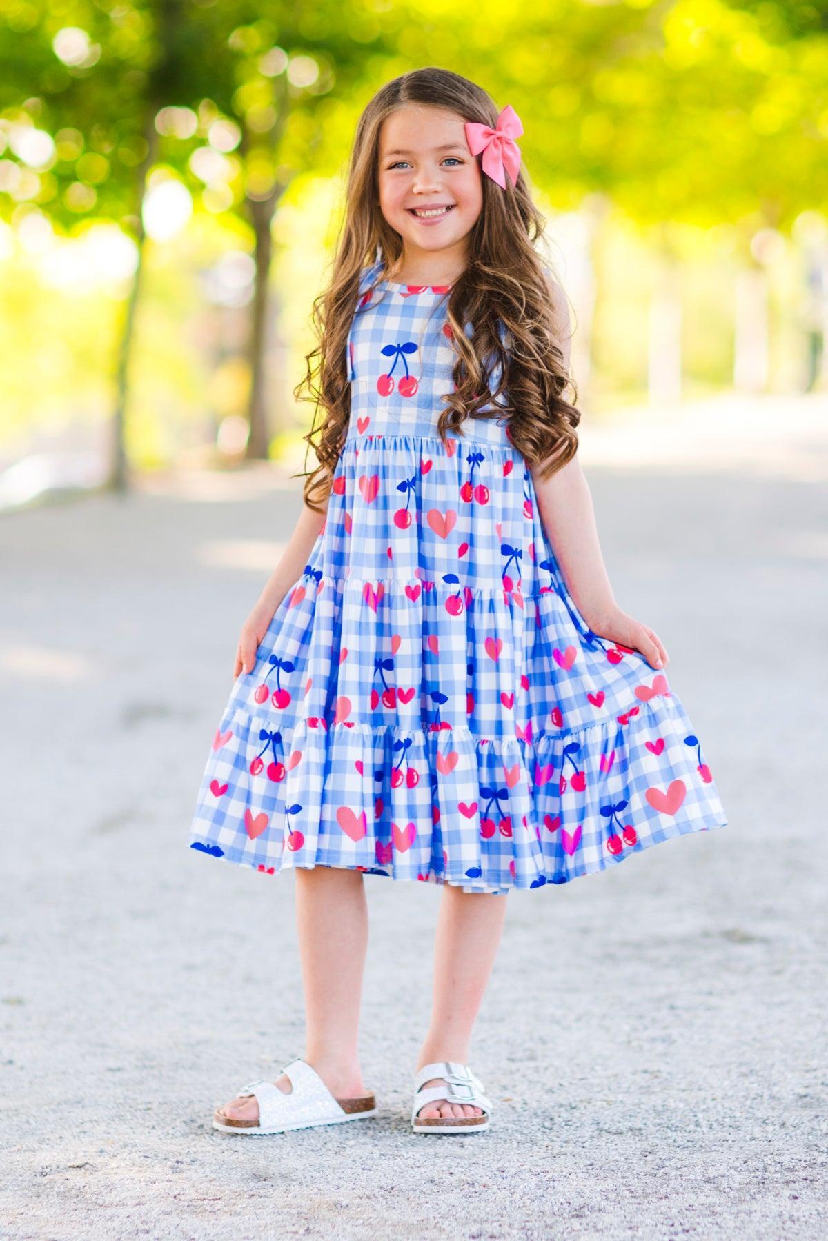 uhr heart mom dress pink ハート　ピンク 3-4y uhr heart mom dress pink ハート ピンク 3-4y