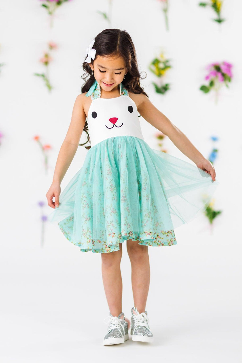 Bunny Halter Tutu Dress | Sparkle in Pink
