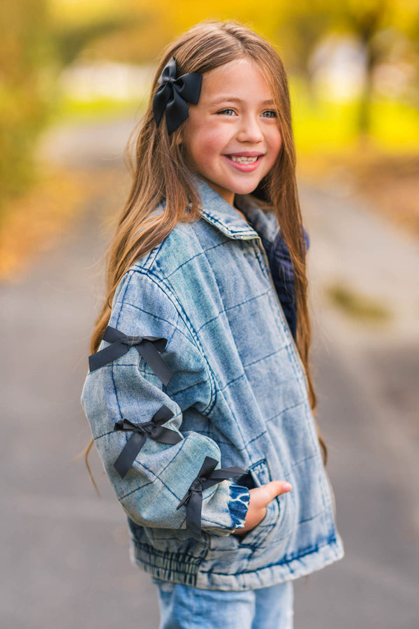 Mom & Me - Bow Denim Jacket