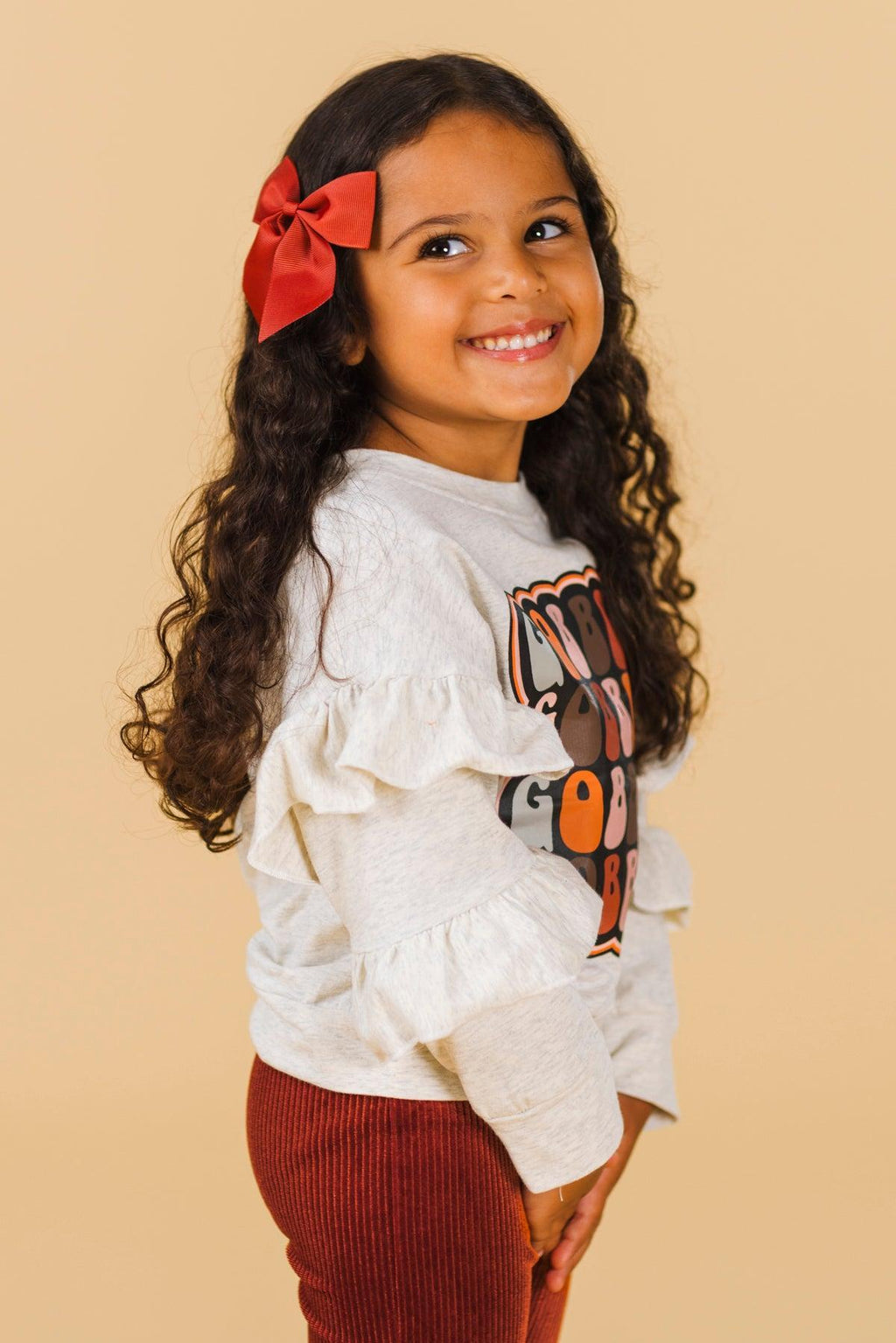 "Gobble" Bell Bottom Set | Sparkle in Pink
