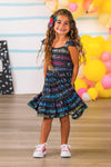 Affirmations Black Notebook Dress | Sparkle in Pink