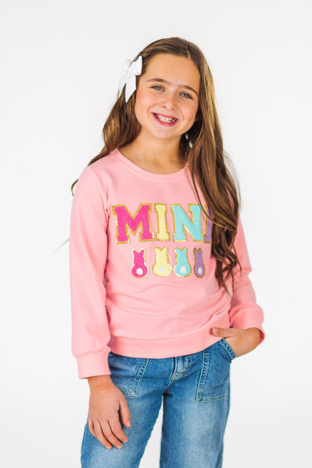 Mom & Me - "Mama & Mini" Pink Peep Top | Sparkle in Pink