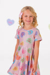 Pink Glitter Candy Hearts Dress