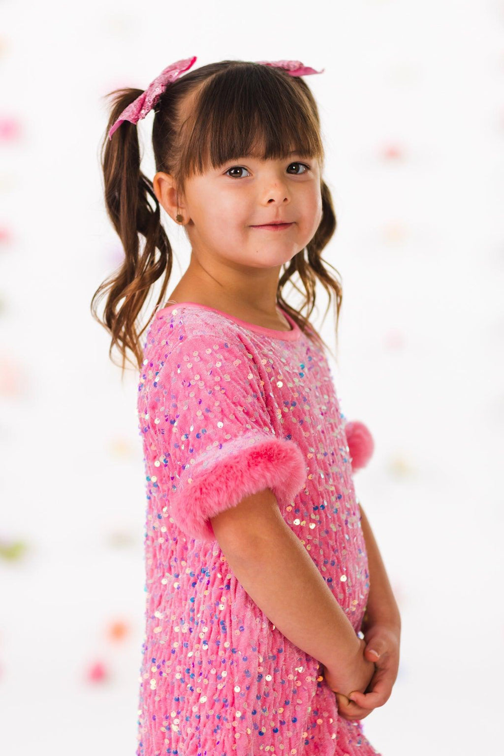 Sparkle Plush Sequin Dress | Sparkle in Pink