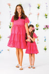 Mom & Me - Swiss Dot Dress | Sparkle in Pink
