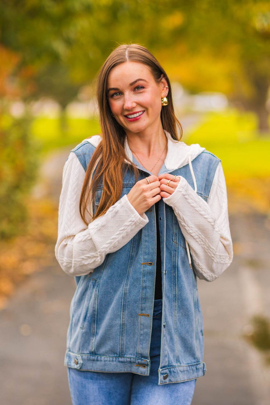 Mom & Me - Hooded Denim Jacket