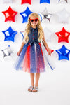 Denim Tank & Patriotic Stars Tutu Dress - Sparkle in Pink